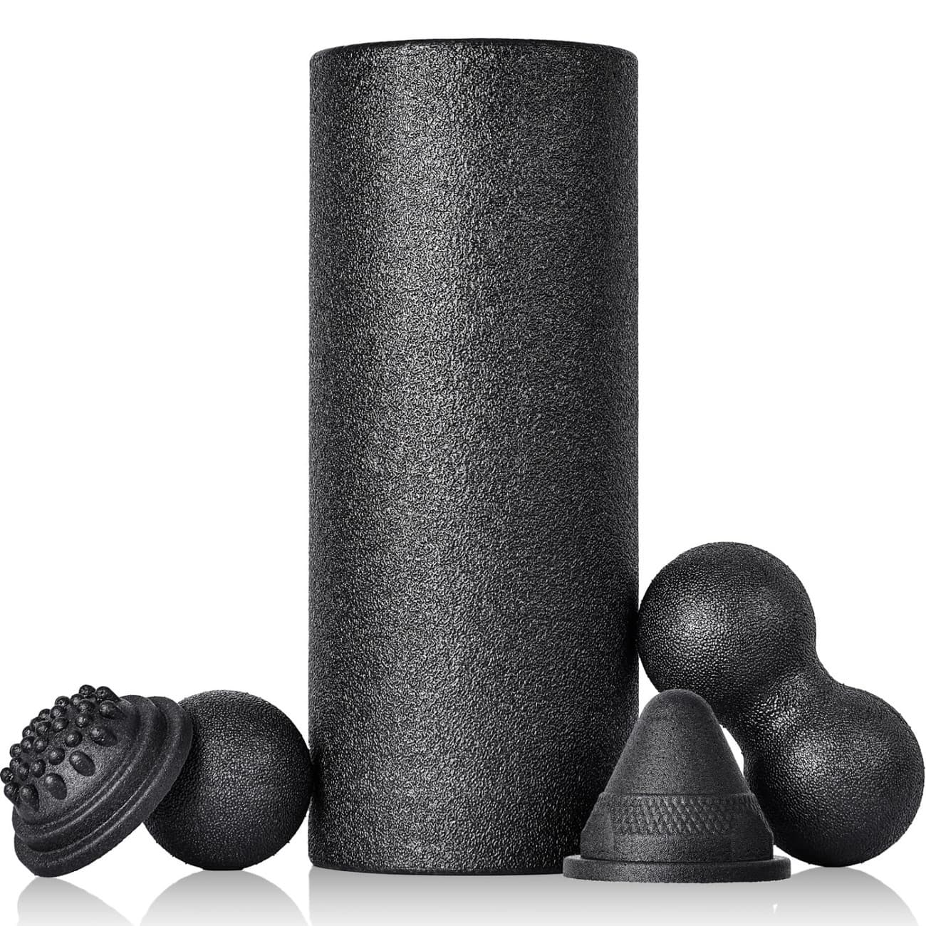 Faszienrollen-Set 5-teilig in Schwarz